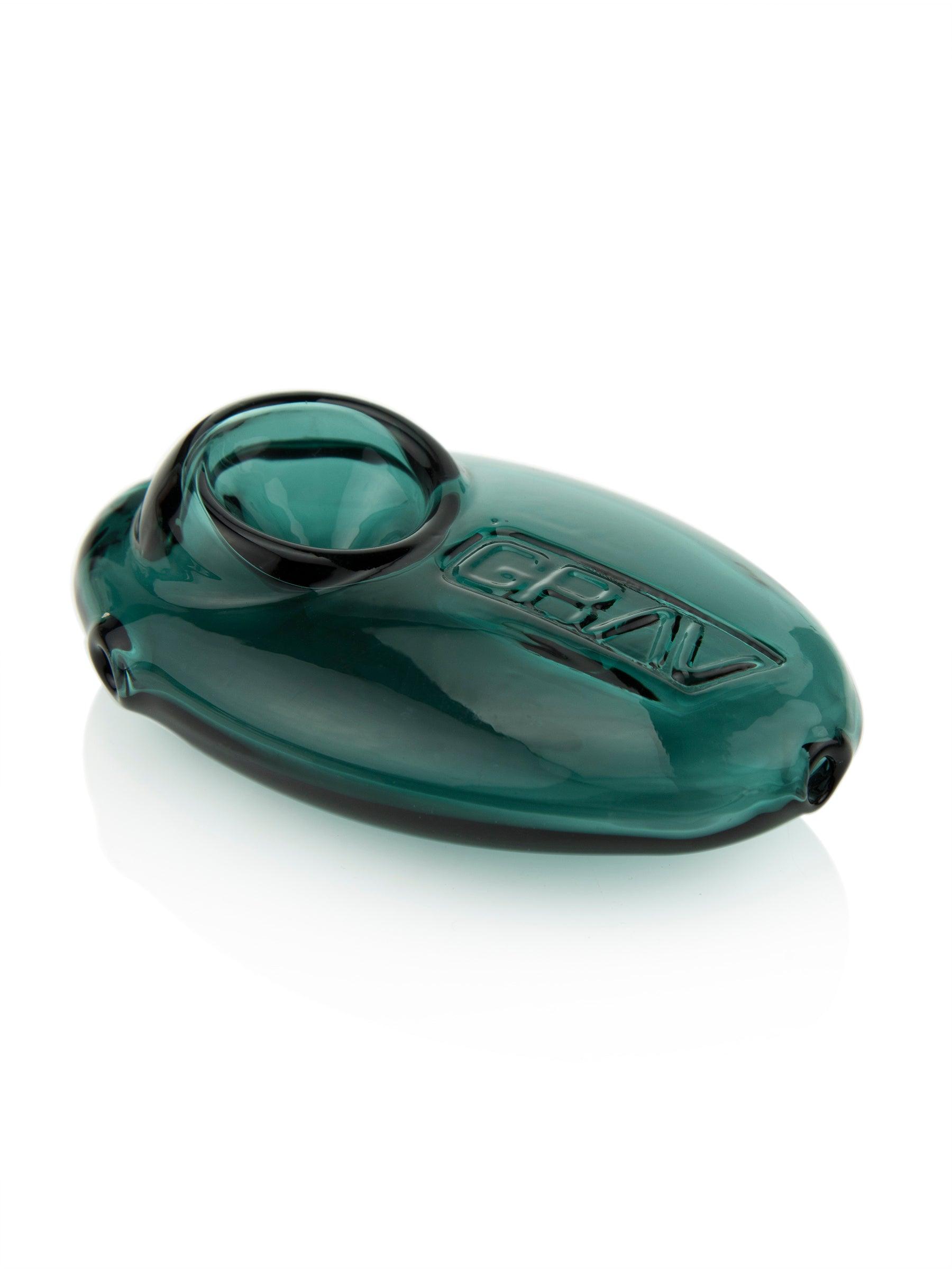 Teal GRAV Pebble Spoon glass hand pipe