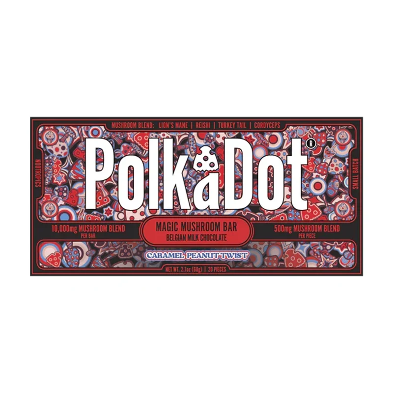 PolkaDot Caramel Peanut Twist Chocolate Bar