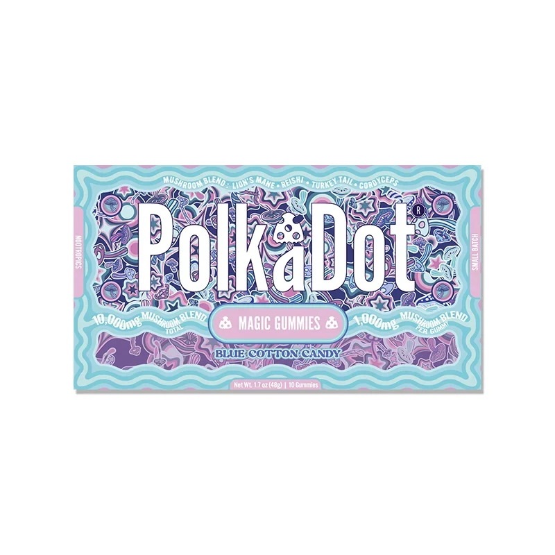 PolkaDot Blue Cotton Candy Gummies