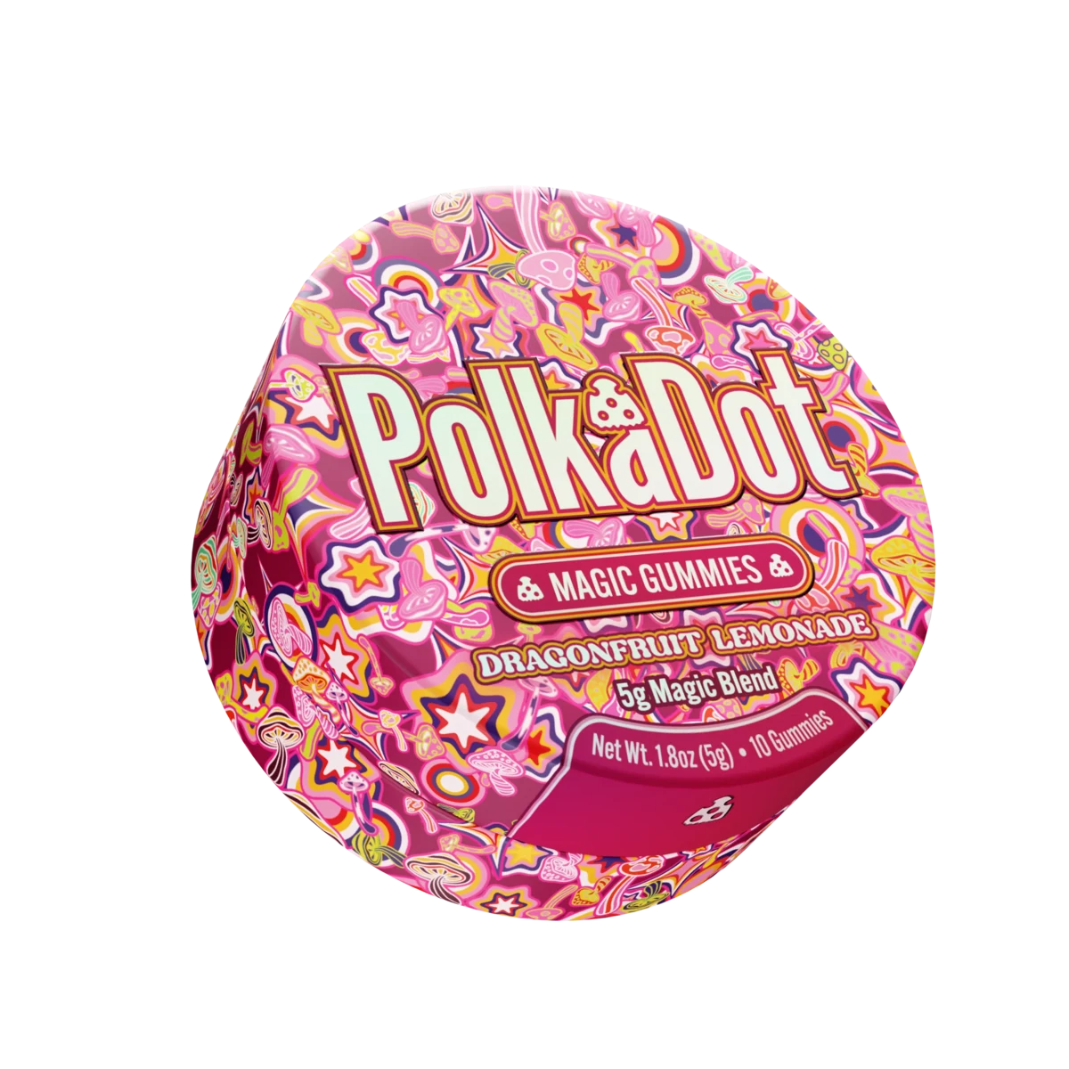 PolkaDot Dragonfruit Lemonade Gummies (Tin)