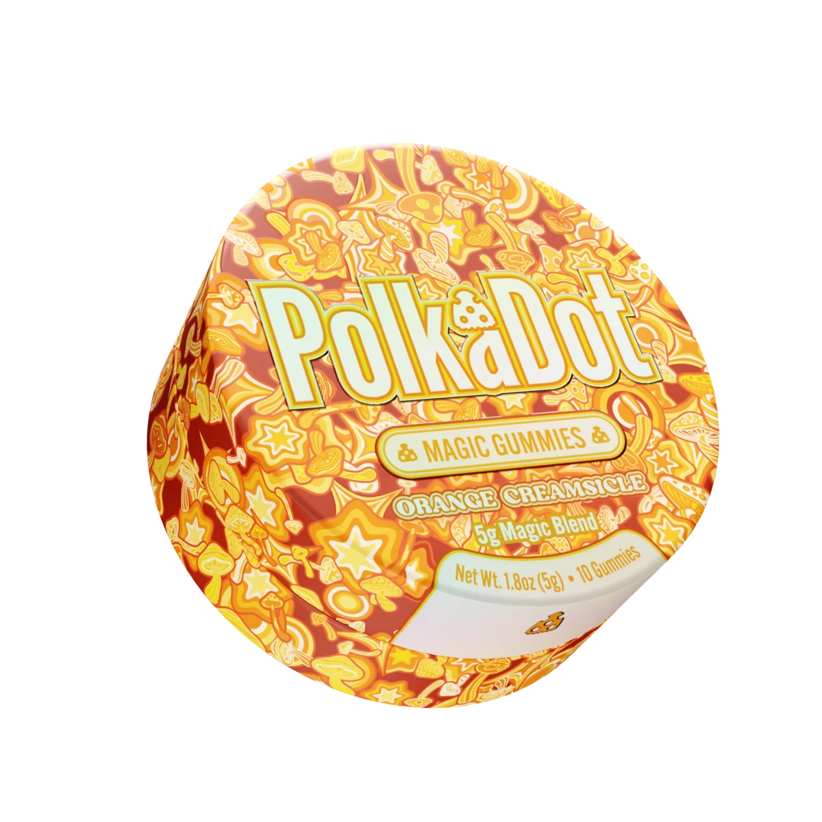 PolkaDot Orange Creamsicle Gummies (Tin)