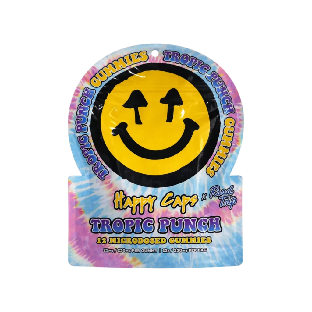 Happy Caps x Road Trip Microdosed Mushroom Gummies
